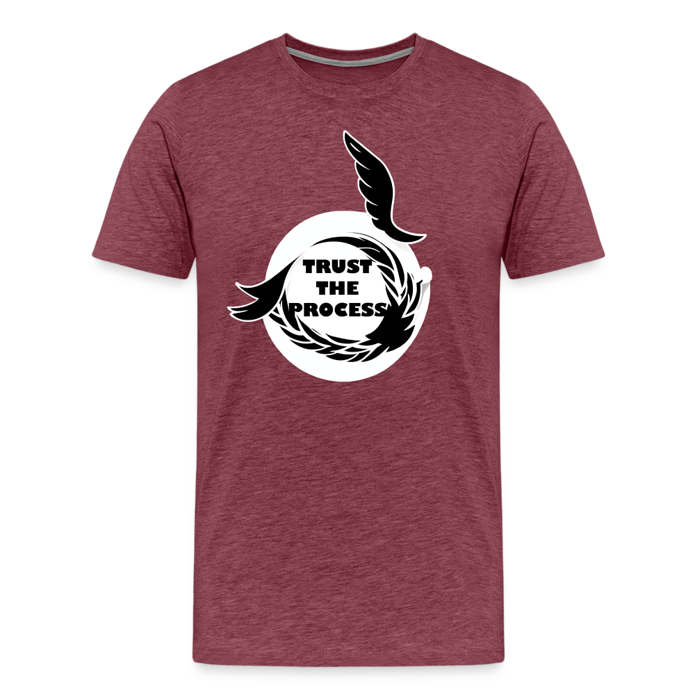 Trust the Process Shirt - A Symbol of Resilience - heather burgundy