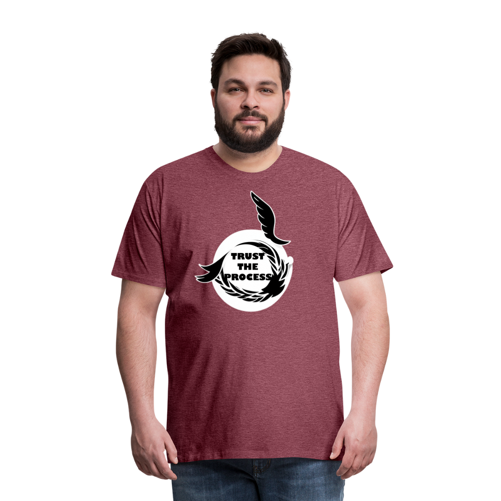 Trust the Process Shirt - A Symbol of Resilience - heather burgundy
