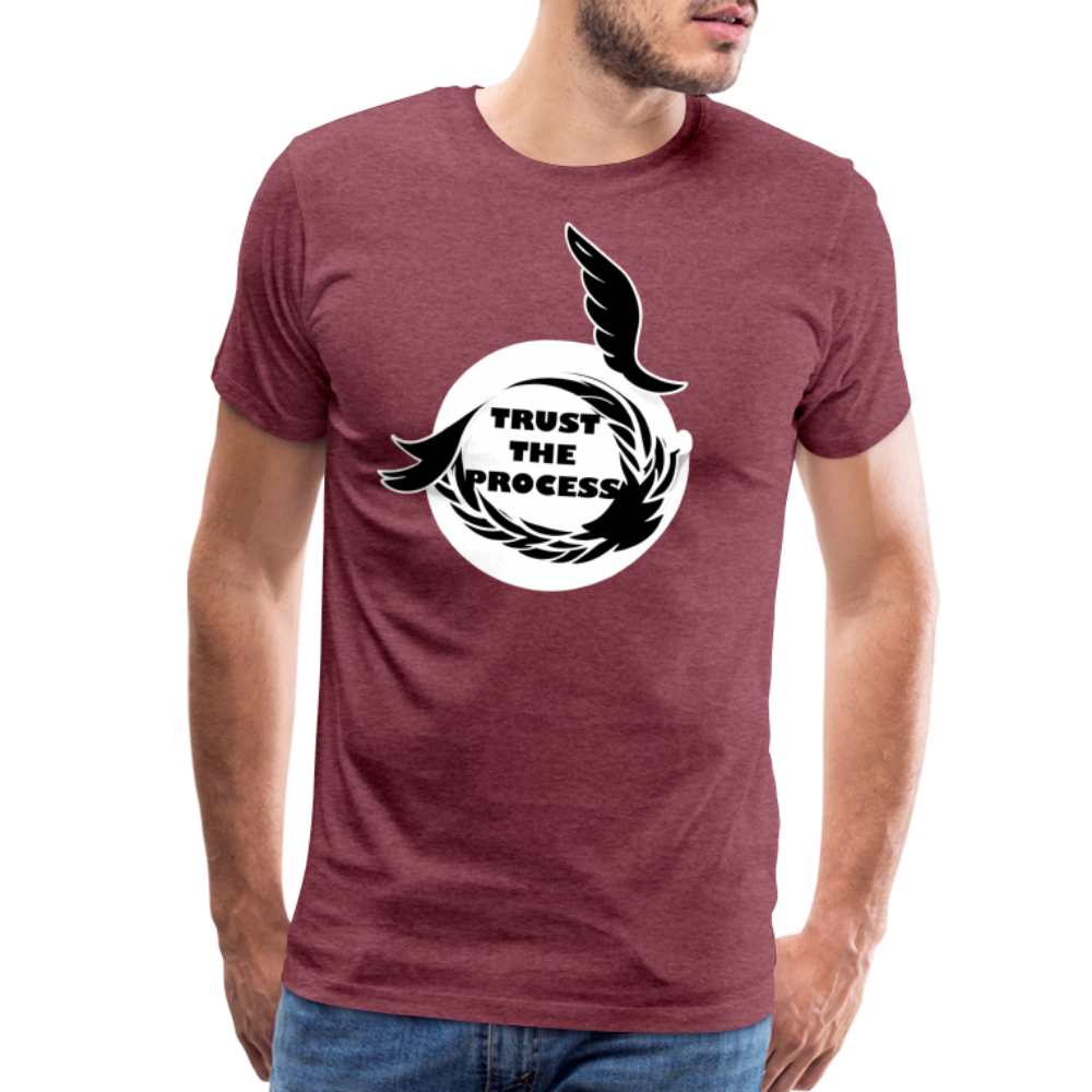 Trust the Process Shirt - A Symbol of Resilience - heather burgundy