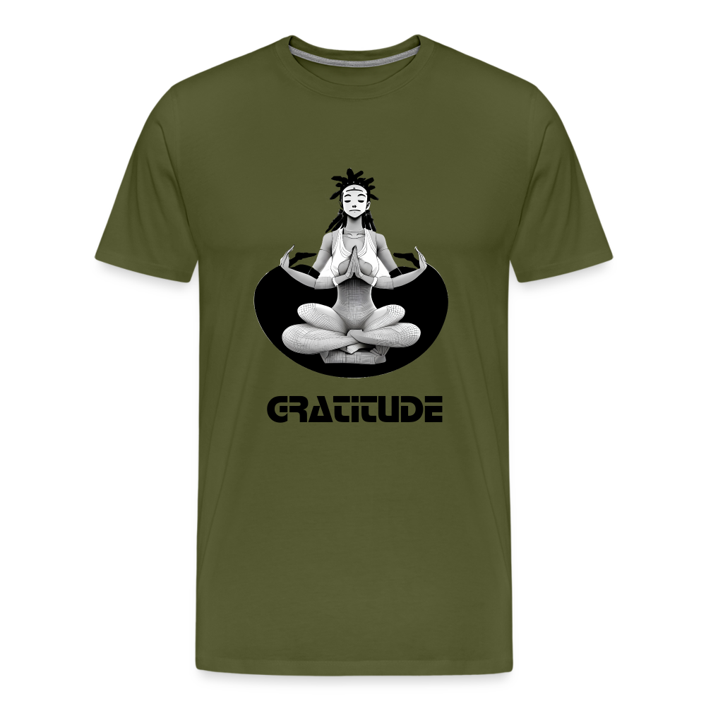 Gratitude shirt - olive green