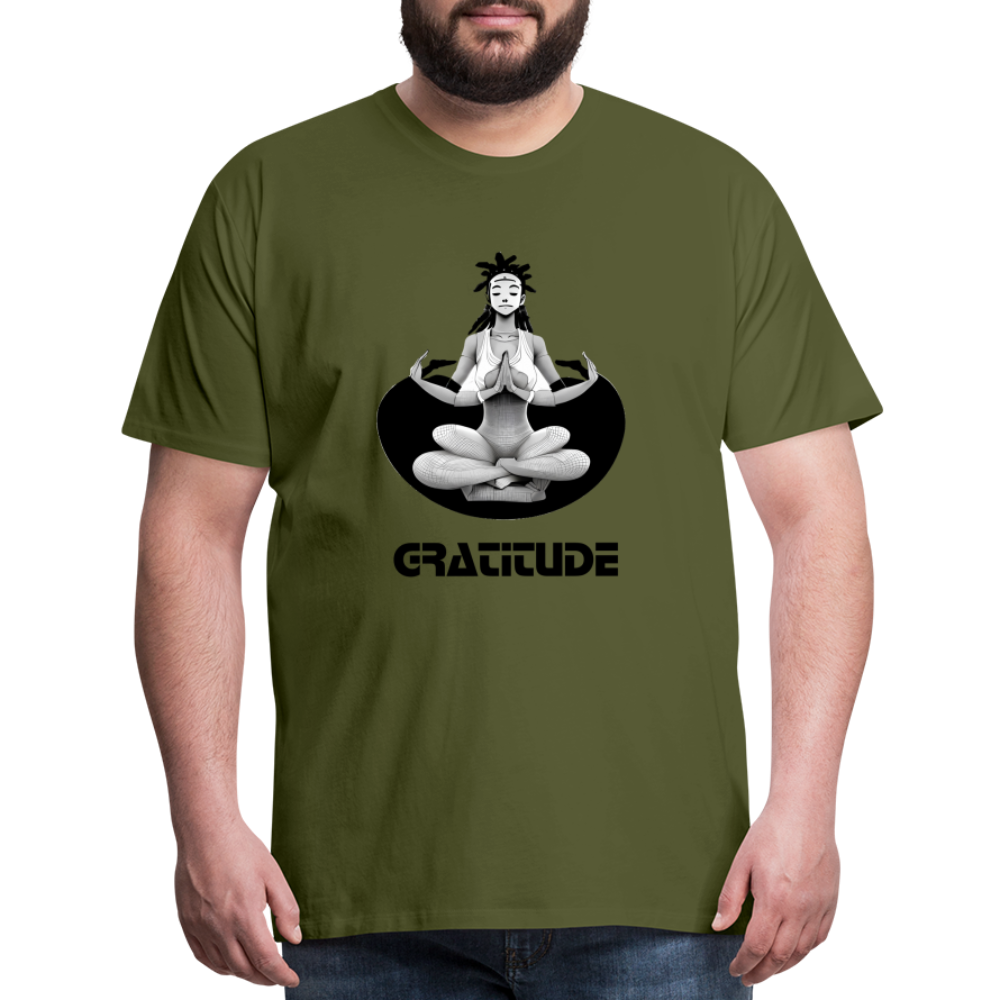 Gratitude shirt - olive green