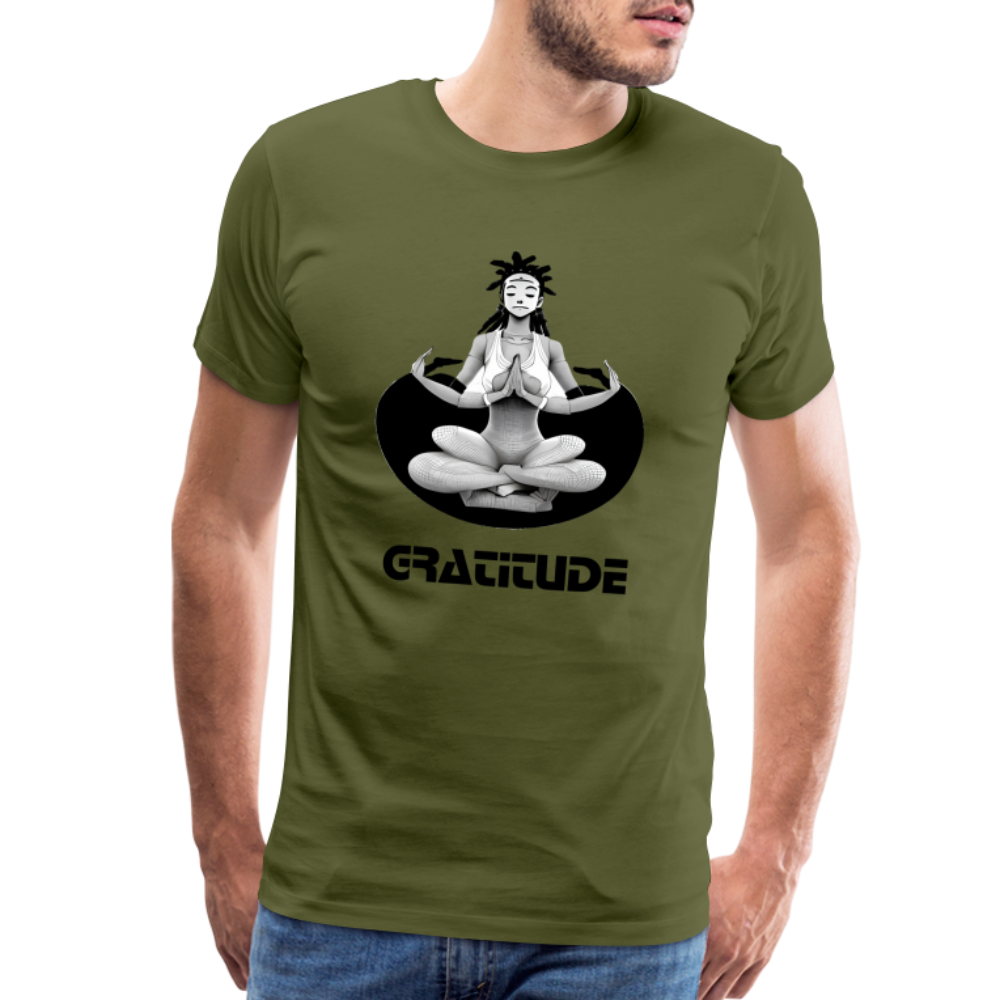 Gratitude shirt - olive green
