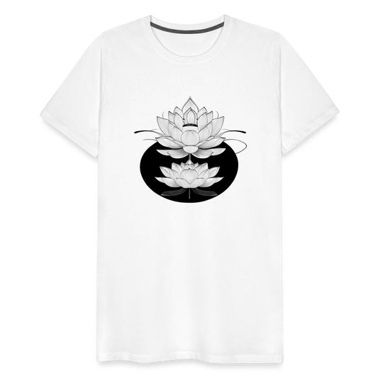 White Lotus flower shirt - white